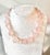 Chunky Rose Quartz Beaded Necklace With Sterling Silver Clasp For Sale - Image 4 of 4