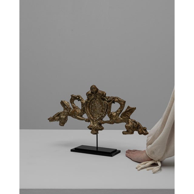 19th Century French Plaster Architectural Element On Metal Base For Sale - Image 12 of 18