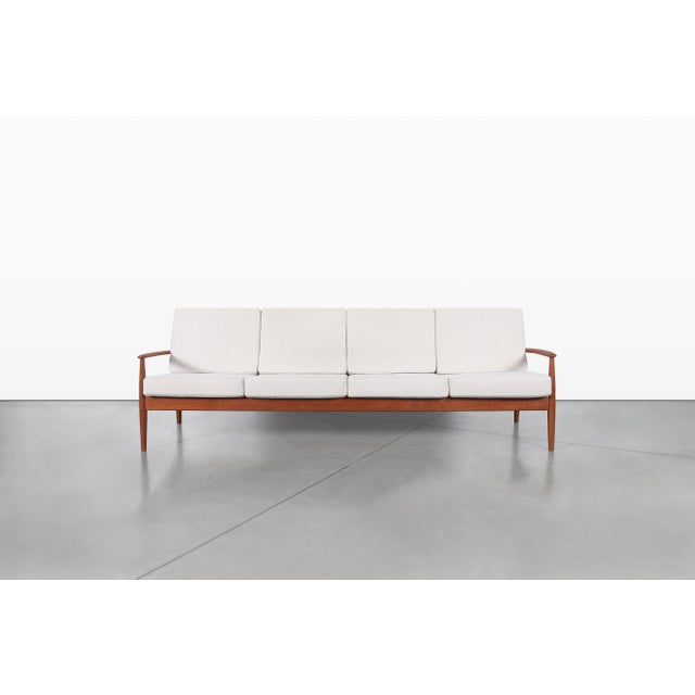 1960s Danish Modern Teak Sofa by Grete Jalk for France and Son, 1960s For Sale - Image 5 of 14