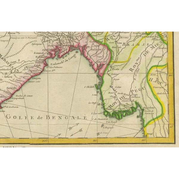 Masterpiece Maps of the Indian Ocean, 1770, Set of 2 For Sale - Image 9 of 11