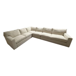 Crate & Barrel Douglas Bisque 3+ Piece Sectional For Sale