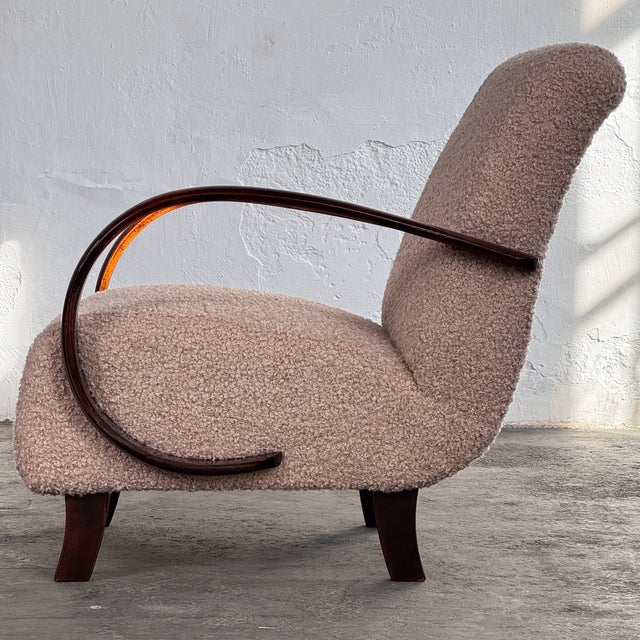H-410 Armchairs by Jindrich Halabala for Up Závody, 1930s, Set of 2 For Sale - Image 6 of 15