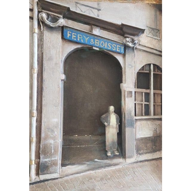 Wood Contemporary "Old Paris". Outsider Art Shadow Boxes by Kevin Delaney, c. 2005 For Sale - Image 7 of 11