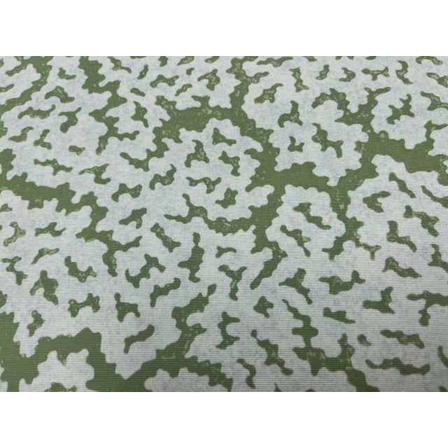 Contemporary Remnant Thibaut Maldives Blue and Green Upholstery Fabric For Sale - Image 3 of 4