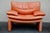 Series 5 Lounge Chairs in Cognac Orange Leather, 1970s, Set of 5 For Sale - Image 18 of 18