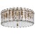 Bonnington Large Flush Mount in Hand-Rubbed Antique Brass Designer: AERIN Canopy: 4.5" Round Mounting: Flush Shade Detail:...