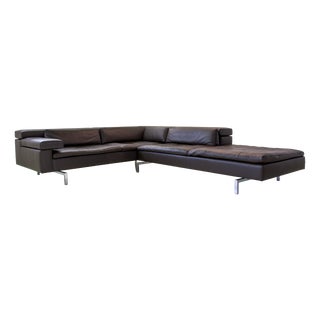 Shiva Corner Lounge Sofa in Leather Jean-Pierre Audebert for Jori, 2010s, Set of 2 For Sale