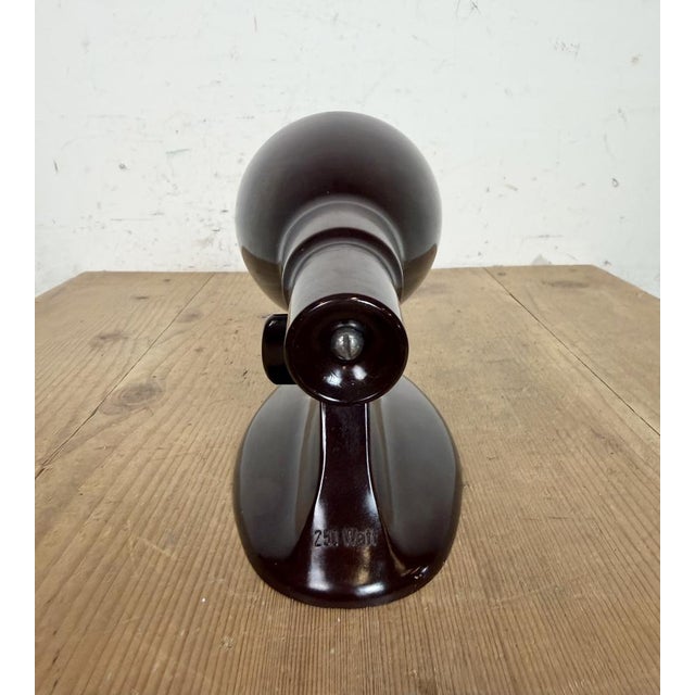 Vintage Brown Bakelite Wall Light from Elektrosvit, 1950s For Sale - Image 6 of 18