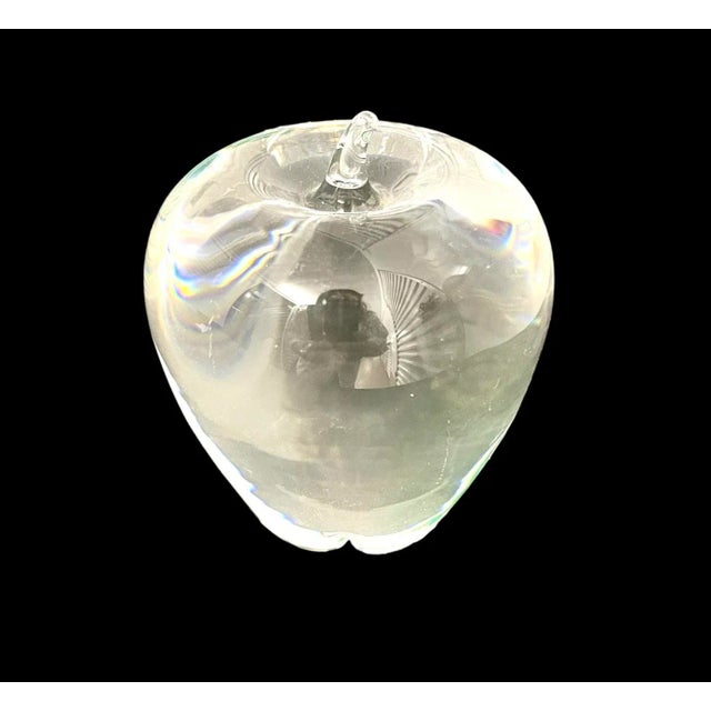 スチューベン　STEUBEN apple Late 20th Century Steuben Glass Apple | Chairish