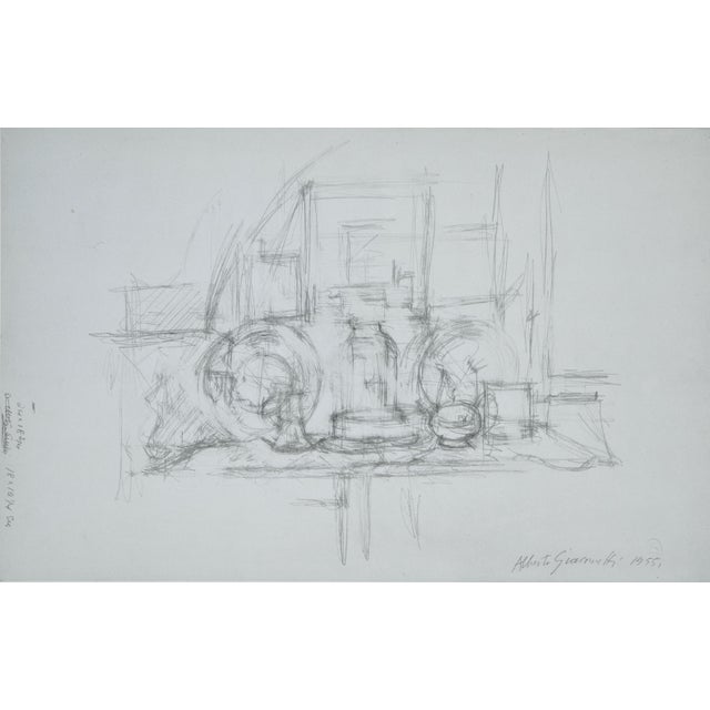 Black Alberto Giacometti, Still Life, 1963, Original Lithograph For Sale - Image 8 of 8