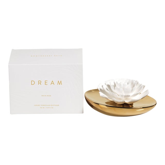 Dream Porcelain Flower Diffuser, White Rose Fragrance For Sale