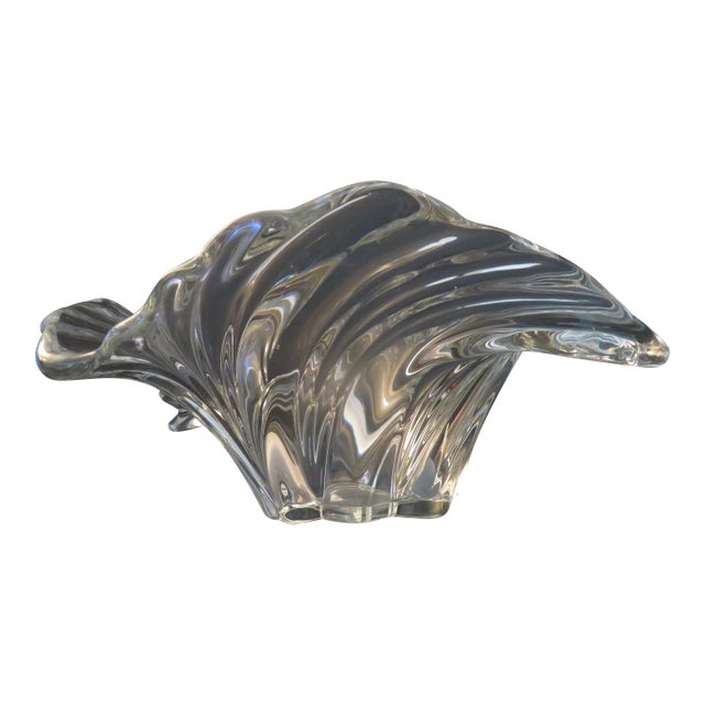 Mikasa Belle Epoque Large Heavy Crystal 12" Centerpiece Bowl VTG For Sale