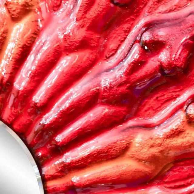 Glass Art Mirror by Massimiliano Luzzi For Sale - Image 4 of 6