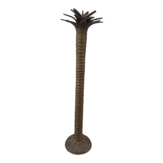 Maitland Smith Palm Tree Candle Holder For Sale