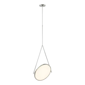 Modern Polished Nickel Pendant Light by Visual Comfort