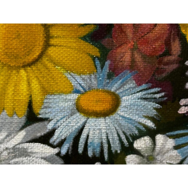 Realism “Mary’s Garden” Scottish Wildflower Still Life Oil Painting by Dan Ferguson Roi (1910–1992) For Sale - Image 3 of 15
