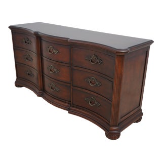 Century 7 Drawer Cherry Walnut Bedroom Dresser For Sale