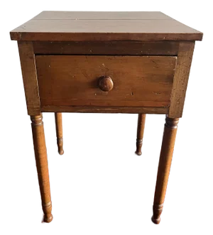 1920s Antique Sheraton Style Table With One Drawer