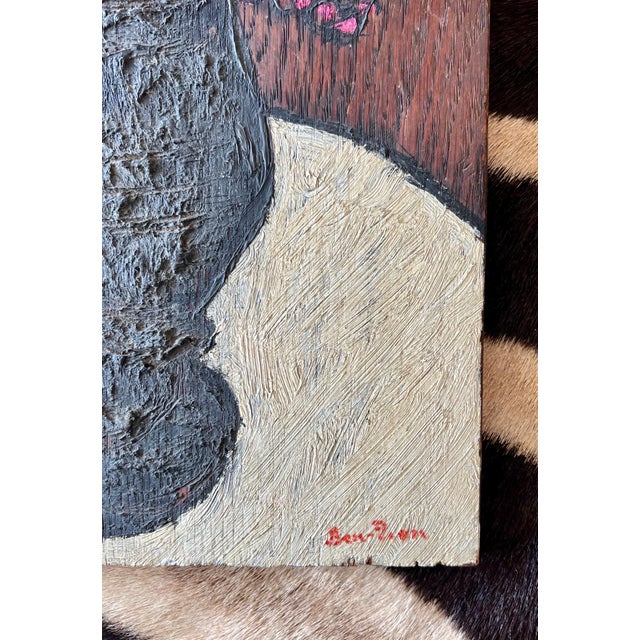 Ben-Zion Weinman, American Modernist Oil Painting Expressionist Vase, Flowers WPA Artist Ben ZIon For Sale - Image 9 of 10