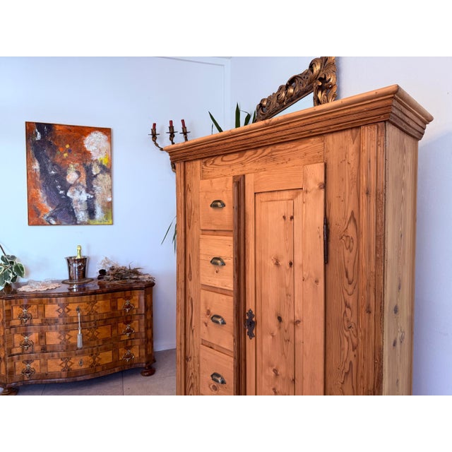 Antique Baroque Farmhouse Cupboard For Sale - Image 11 of 12