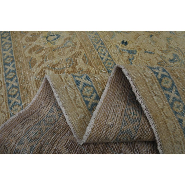 1970s Vintage Persian Handmade Wool Cotton Orange Area Rug For Sale - Image 11 of 11