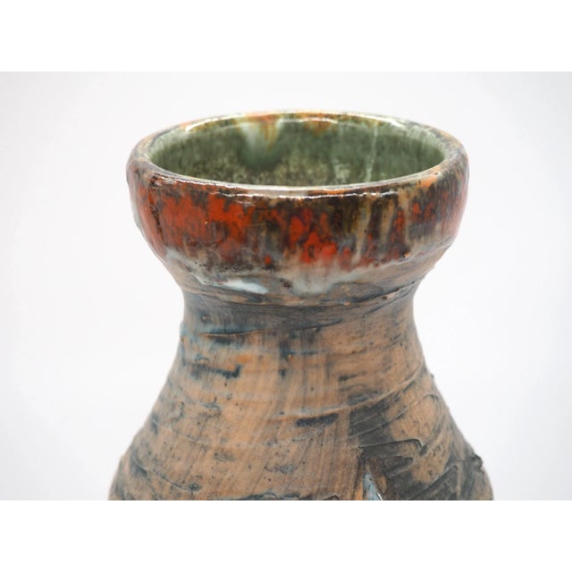 Ceramic Vintage Swedish Nordic Design Floor Vase by Eivor Larsson for Tilgman Keramik, Sweden, 1960s For Sale - Image 7 of 11