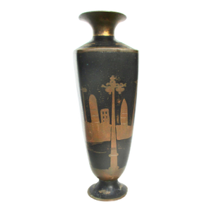 Japanese Enamel Vase Circa 1904-1905, Port of Japan
