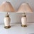 1980s 1980s Brass Daisy and Porcelain Lamps; A Pair For Sale - Image 5 of 12