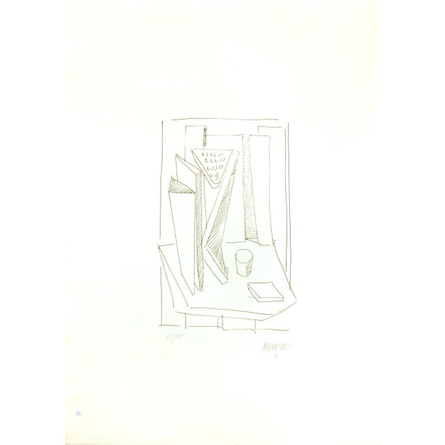 Abstract Composition - 20th Century - Sante Monachesi - Serigraph - Contemporary For Sale