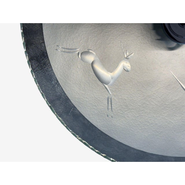 Transparent Swedish Modern, Raw Glass, Metal, Pendant Light, Sweden, 1940s, Unwired For Sale - Image 8 of 12