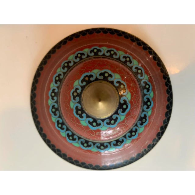 Antique Chinese Cloisonne Chalice Urn For Sale - Image 11 of 12