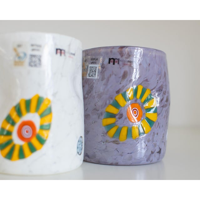 Glass Murano Glasses by Mariana Iskra, Set of 2 For Sale - Image 7 of 13