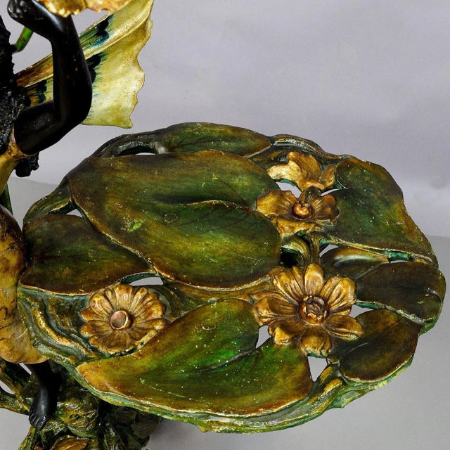 Green 19th Century Venetian Grotto Table With Fairy Tale Elf For Sale - Image 8 of 12