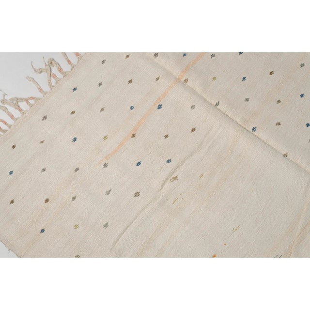 Textile Anatolian Oushak Hemp Kilim Rug For Sale - Image 7 of 10
