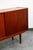 Wood Mid Century Modern Credenza Media Cabinet Teak Sliding Door Compact Denmark For Sale - Image 7 of 12