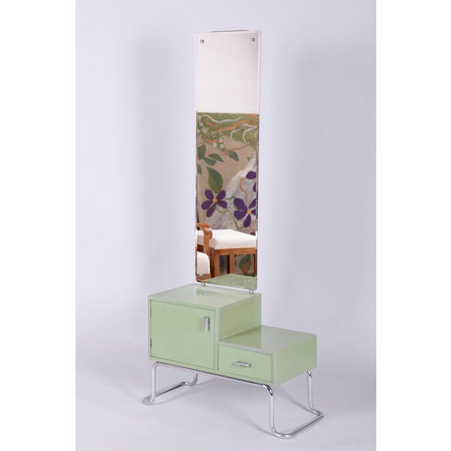 Art Deco Chrome and Steel Dressing Mirror from R. Slezak, Czech, 1930s For Sale - Image 14 of 14