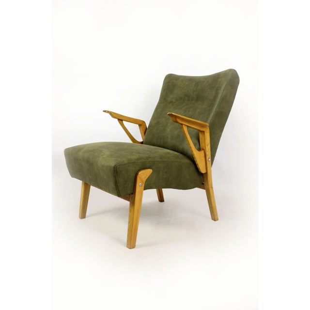 Mid-Century Ash Armchair, 1960s For Sale - Image 17 of 17