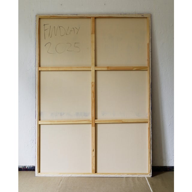 "Seagulls" Original Oil Stick Painting by Simon Findlay For Sale - Image 17 of 17