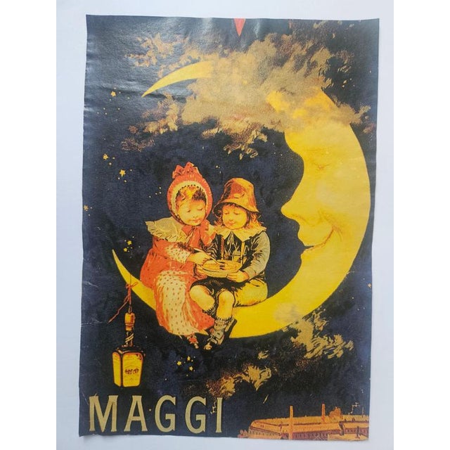 Art Deco Maggi Advertising Poster, Switzerland, 1940s For Sale - Image 3 of 6