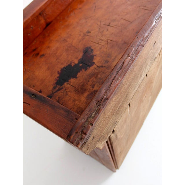 Antique Primitive Wood Dry Sink Cabinet For Sale - Image 16 of 17