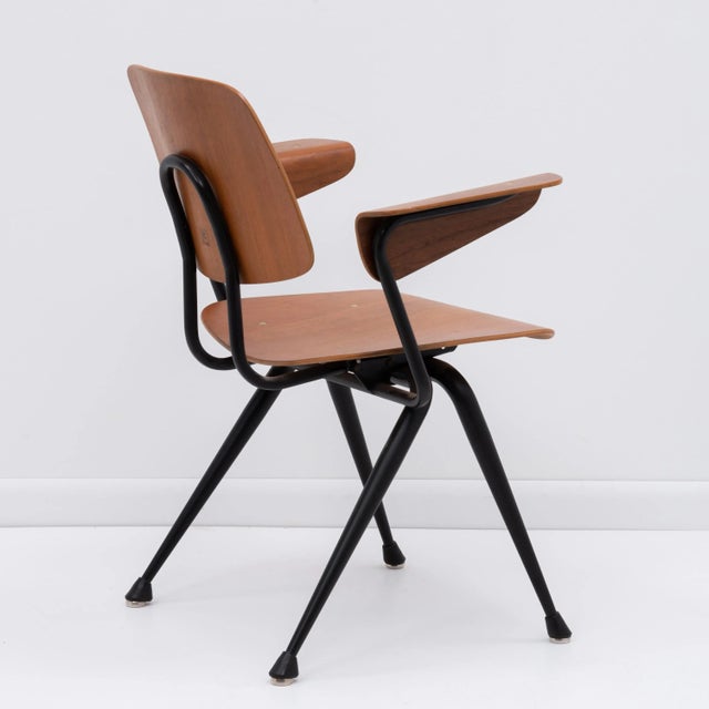 1950s Walnut Brunswick Walnut Plywood Armchairs After Eames Dcw Jean Prouve - a Set of Four For Sale - Image 5 of 12