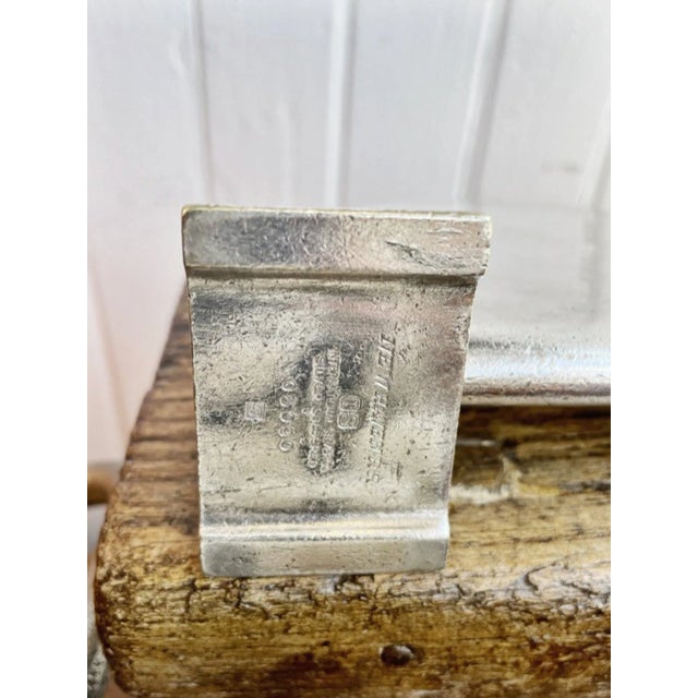 1940s 1947 Silver Plated New Haven Railroad Napkin Holder For Sale - Image 5 of 6