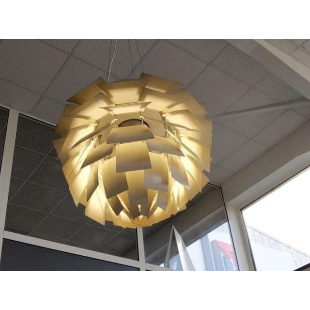Mid-Century Scandinavian Modern Pendant Lamp Ph Artichoke attributed to Poul Henningsen, 1970s For Sale - Image 10 of 11