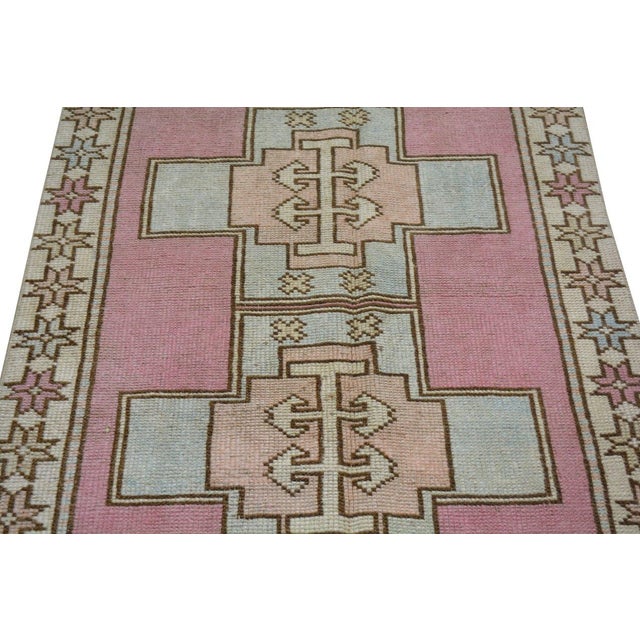 Vintage Turkish Anatolian Hand Knotted Wool Rug, 2'9''x3'10'' For Sale - Image 4 of 4