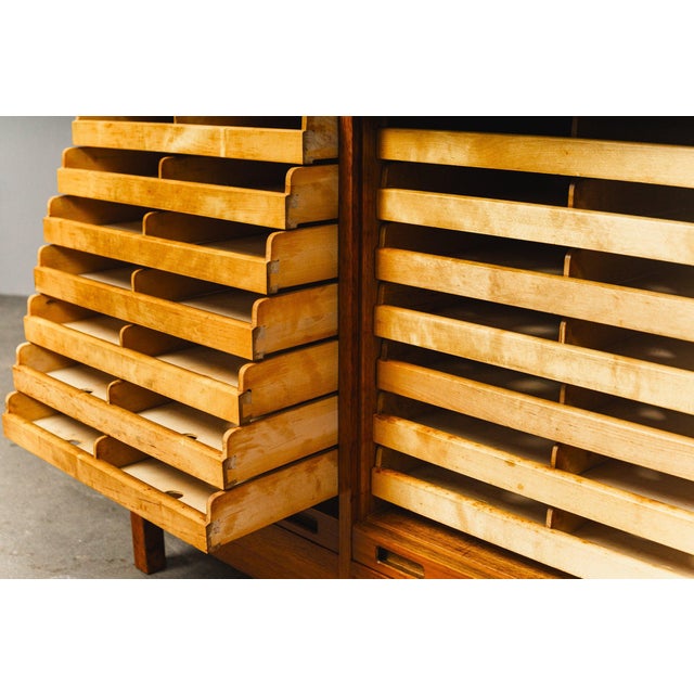 Mid-Century Roll-Top Cabinet in Teak For Sale - Image 14 of 17
