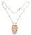 18k Rose Gold Pave Diamond Rubellite Large Serpenti Pendant Necklace by Bulgari. This necklace come with service paper...