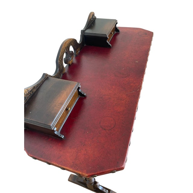 English 19th Century English Style Mahogany Writing Desk For Sale - Image 3 of 7