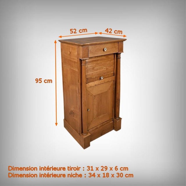Empire Cherrywood Living Room Cabinet, 19th Century For Sale - Image 13 of 14