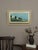 Mid-Century Modern Mid-Century Modern 'Red Cabin by the Shore' Swedish Landscape Oil Painting, Framed For Sale - Image 3 of 13