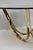 Mid 20th Century Tri-Mark Mid Century Modern Brass Plated Steel Smoked Glass Arch Coffee Table For Sale - Image 11 of 15